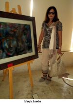 Manju Lamba at the Art and Fashion Brunch in The Wedding Cafe n Lounge on 22nd Jan 2012.jpg